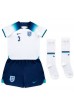 Engeland Luke Shaw #3 Babytruitje Thuis tenue Kind WK 2022 Korte Mouw (+ Korte broeken)